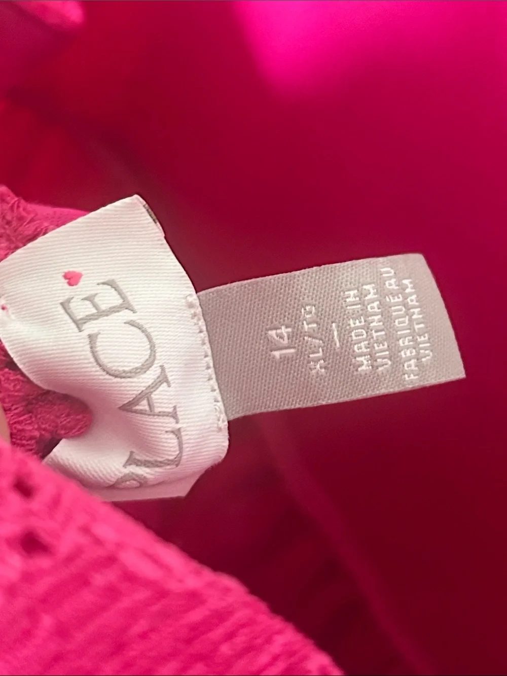 Girls' Hot Pink Sleeveless Party Dresses with Bow and Floral Design Brand New 14